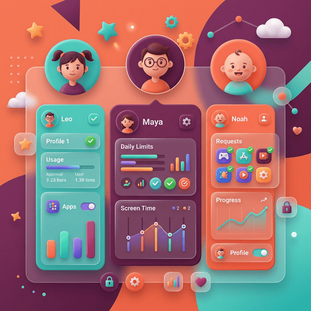 Ebeveyn paneli başlangıç akışını gösteren illüstrasyon